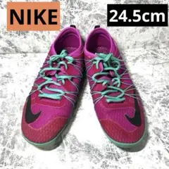 NIKE ナイキ 24.5cm トレーニングシューズ パープル 紫 緑 スポーツ