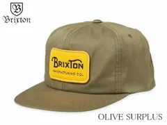 ★SALE★数量限定★人気★BRIXTON (ブリクストン) GRADE CAP 22071 OLIVE SURPLUS キャップ スナップバック 帽子 送料無料