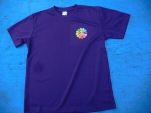 T-shits Tシャツ AZno.189 United Athle 5900-01 紫L ポリ100 上着 古着　used ティーシャツ　