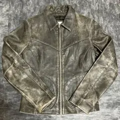 色落ち良好 ダメージ加工　WILSONS LEATHER レザージャケット XS