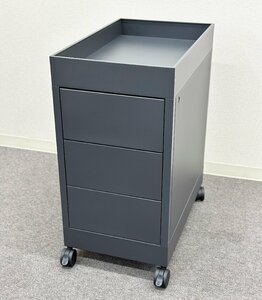 展示品■HAY/ヘイ■New Order Trolley B/ニューオーダー トロリー ワゴン 3段 袖机 チャコール 箱付き★埼玉発送★