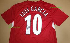 Luis Garcia（ルイスガルシア）　サイン　イスタンブール2005CL ユニフォーム　【証明書あり】 Liverpool　リヴァプール