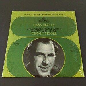 [p16]/ 米盤 LP /『Hans Hotter, Gerald Moore / Great German Songs - Album 2 / ハンス ホッター、ジェラルド ムーア』/ 60065