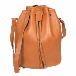 【コーチ】基準内 COACH ショルダーバッグ 0743-336 オールドコーチ 巾着口 ポシェット 斜め掛け 本革 レザー メンズ レディース USA製