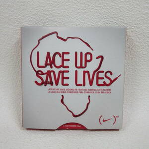 新品◆NIKE ナイキ LACE UP SAVE LIVES 　約120cm　赤紐　シューレース 靴ひも◆