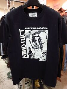 NEIGHBORHOOD ネイバーフッド NBHD FUCT プリントTシャツ 黒 S