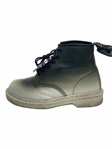 Dr.Martens◆YS スムース/6ホール/グラデーション/レースアップブーツ/US10/GRN/レザー/101