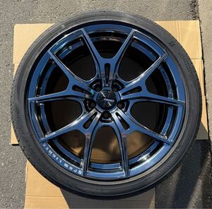 RAYS グラムライツ57FXZ 18×8J(45) 225/40R18 REGNO GRX-II 4本セット　PCD100 プリウス　トヨタ