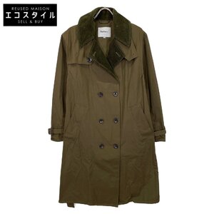 Barbour バブアー 2101008 カーキ ウィットレイトレンチコート カーキ 36 コート ポリエステル メンズ 中古