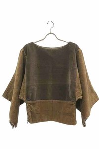 【新古品】【未使用】77circa ナナナナサーカ トップス レディース circa make corduroy boat neck top 18aw コーデュロイ