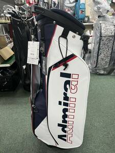 ★新品未使用 Admiral Golf 8.5型 4分割キャディバッグ 2.3kg【トリコロール】