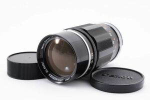 #2302 キャノン CANON LENS 135mm F3.5 L39 マニュアルレンズ ライカM変換アダプター付き [動作確認済]