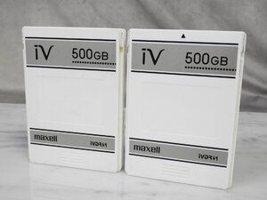 【G】 maxell IVDR-S 500GB カセットハードディスク 2個 3005457