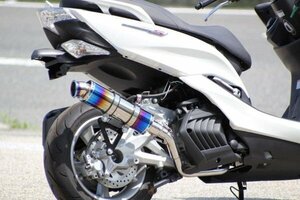 HMS ヤマハ マジェスティS JBK-SG28J SG52J バイクマフラー SSB ステンレス ブルーカラー マフラー カスタム パーツ V-201-036