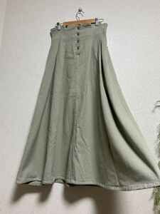 新品7590円【NICE CLAUP★ナイスクラップ】ロングスカート・生地厚・Fサイズ