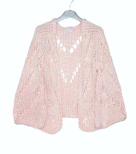 未使用 Maiami マイアミ コットン100％ カーディガン kimono cardigan ピンク ニット ドイツ製 ジョンブル JOHNBULL ビームス BEAMS