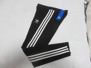 adidas オリジナルス レディス スリーストライプ タイツ M BK 新品 ☆特別価格☆。