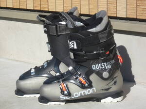 3★★★★即決！SALOMON/サロモン スキーブーツ QuestAccess80 黒/グレー 27.0cm/27.5cm 318mm