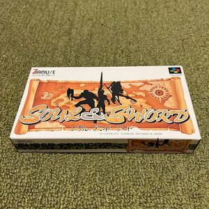 ソウル＆ソード Soul＆Sword 箱 取扱説明書 スーパーファミコン SFC 中古品