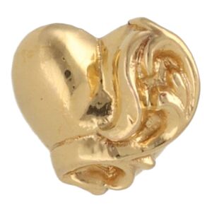 【中古】 CHROME HEARTS クロムハーツ ハート スタッド ピアス 22K ゴールド イヤリング アクセサリー 24021287 RS