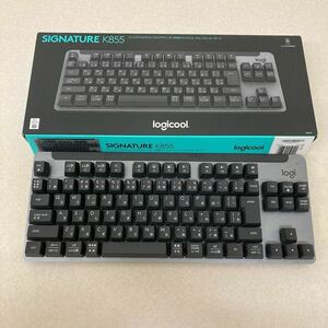 Logicool ロジクール ワイヤレス キーボード K855 テンキーレス SIGNATURE 赤軸(リニア)メカニカルスイッチ YR0078 グラファイト