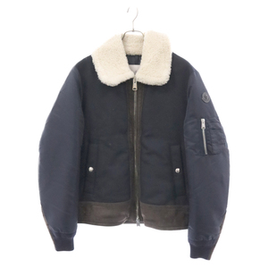 MONCLER モンクレール PLOVAN ムートン ダウンジャケット ネイビー D20914034685 57849