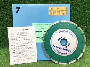 未使用品 CHUO DIAMOND 中央ダイヤモンド工業 180mm ダイヤモンドホイール DC-SD