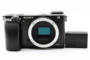 ★良品★ ソニー SONY α6000 ブラック ★バッテリー付き！　　　0927#064 #6498