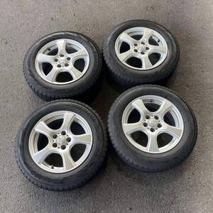 【5266】185/65R15 4本セット冬タイヤYOKOHAMA ICE GUARD IG70バリ山【2021年】アルミンホイール 15X6J PCD100/5H