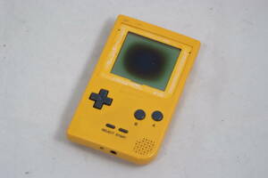 任天堂（Nintendo）ゲームボーイポケット GAMEBOY Pocket イエロー　液晶の劣化があります。