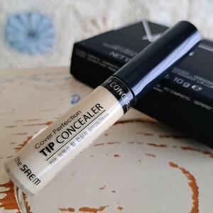 the seam cover perfection tip concealer　ザセム　コンシーラー　グリーンベージュ　韓国コスメ　赤みニキビ