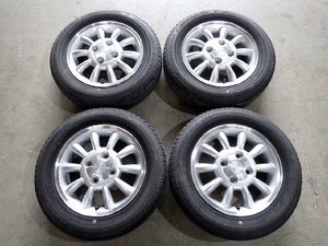 YS8581【送料無料155/65R13】スズキ純正 ラパン純正 ワゴンR MRワゴン 2021年製 中古夏タイヤセット ■13×4J 100/4H ET45■