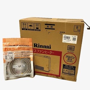 仙35【未使用】Rinnai ガスファンヒーター SRC-364E パステルローズ 都市ガス用 リンナイ ガスコード付き 家電 暖房