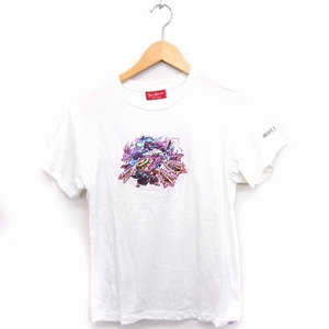 SWEETS PARADISE Tシャツ カットソー ブレイブフロンティア 丸首 半袖 コットン 綿 S ホワイト 白 /FT36 レディース