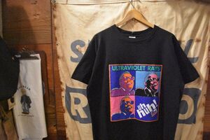 グッドプリントUSA製90sビンテージDELTAデルタボディRAY CHARLES×PEPSI COLAプリントTシャツXLブラック黒アメカジストリート音楽物n24966