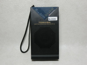 【№1020-ら6006】中古品：東芝 TOSHIBA RP-86 コンパクトAMラジオ 動作確認済 作動確認