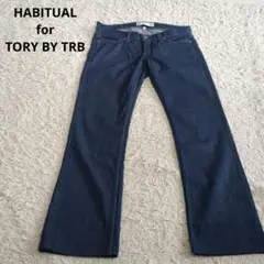 HABITUAL ハビチュアル トリーバーチロゴ ブーツカットデニム 28