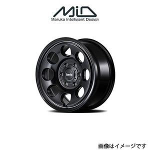 MID ガルシア パーム8 アルミホイール 4本 AZワゴン MJ23S(14×4.5J 4-100 INSET45 セミグロスブラック/ヴァーレイポリッシュ)GARCIA PALM8