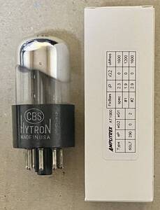 ■USED37326■ CBS HYTRON 6SL7GT（ブラックプレート、クロームトップ）