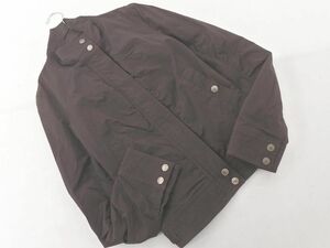 NOVESPAZIO ノーベスパジオ スタンドカラー ジャケット size38/茶 ◇■ ☆ eba6 レディース