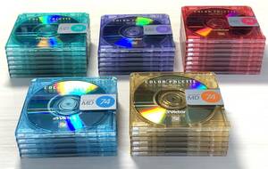 ★美品★中古MD ミニディスク 32枚セット minidisc 動作OK Victor MD74 使用済 ケースなし Mini Disc ビクター