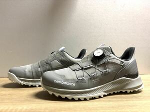 未使用 25cm 2E ニューバランス ゴルフシューズ UGS1001G グレー FuelCell 1001 v4 SL BOA new balance