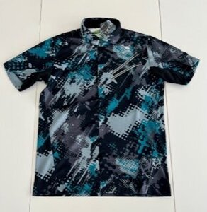 オークリー　ＳＫＵＬＬ　ＮＯＩＳＹ　ＴＯＮＥ　ＳＨＩＲＴ　ＦＯＡ４０５１３３　(ＢＬＡＣＫ ＳＴＯＲＭ ＰＲＩＮＴ)　Ｌ