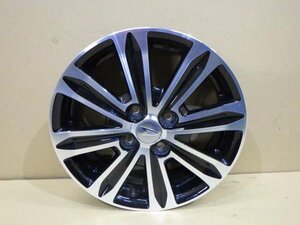 【岩手 盛岡発】中古 純正 アルミホイール 15ｘ4.5J 4穴 PCD100 +45 ポリッシュ ムーヴカスタム LA110 1本 ③