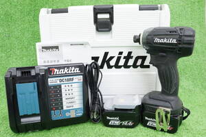 makita マキタ 14.4V 3.0Ah 充電式インパクトドライバー TD138D バッテリー2個 充電器 取説 ケース 付 3Ｎ126