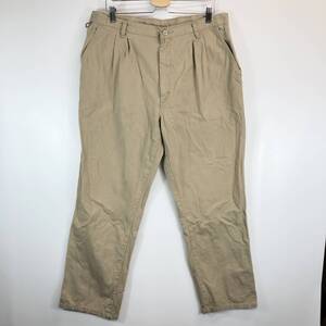 80s USA製 ラングラー Wrangler ツータック コットンパンツ W38 37744KH