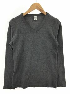 EDWIN エドウィン Vネック カットソー sizeS/グレー ■■ ☆ ebb9 メンズ