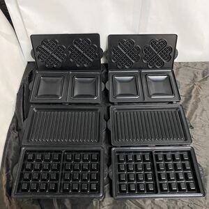 メーカー型番不明 ホットサンド用プレート 4セット 8枚 22.5×13