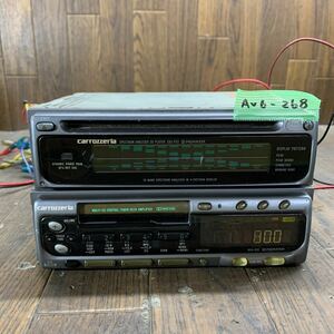 AV6-268 激安 カーステレオ Carrozzeria Pioneer KEH-P33 CDS-P33 PH028176 CD カセット プレーヤー 簡易動作確認済み 2点SET 中古現状品