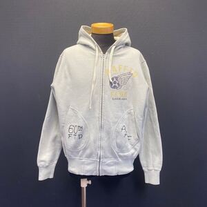 TOYS McCOY AIR FORCE PRINT ZIP UP Hoodie トイズマッコイ エアフォース プリント ジップアップ パーカー size L 